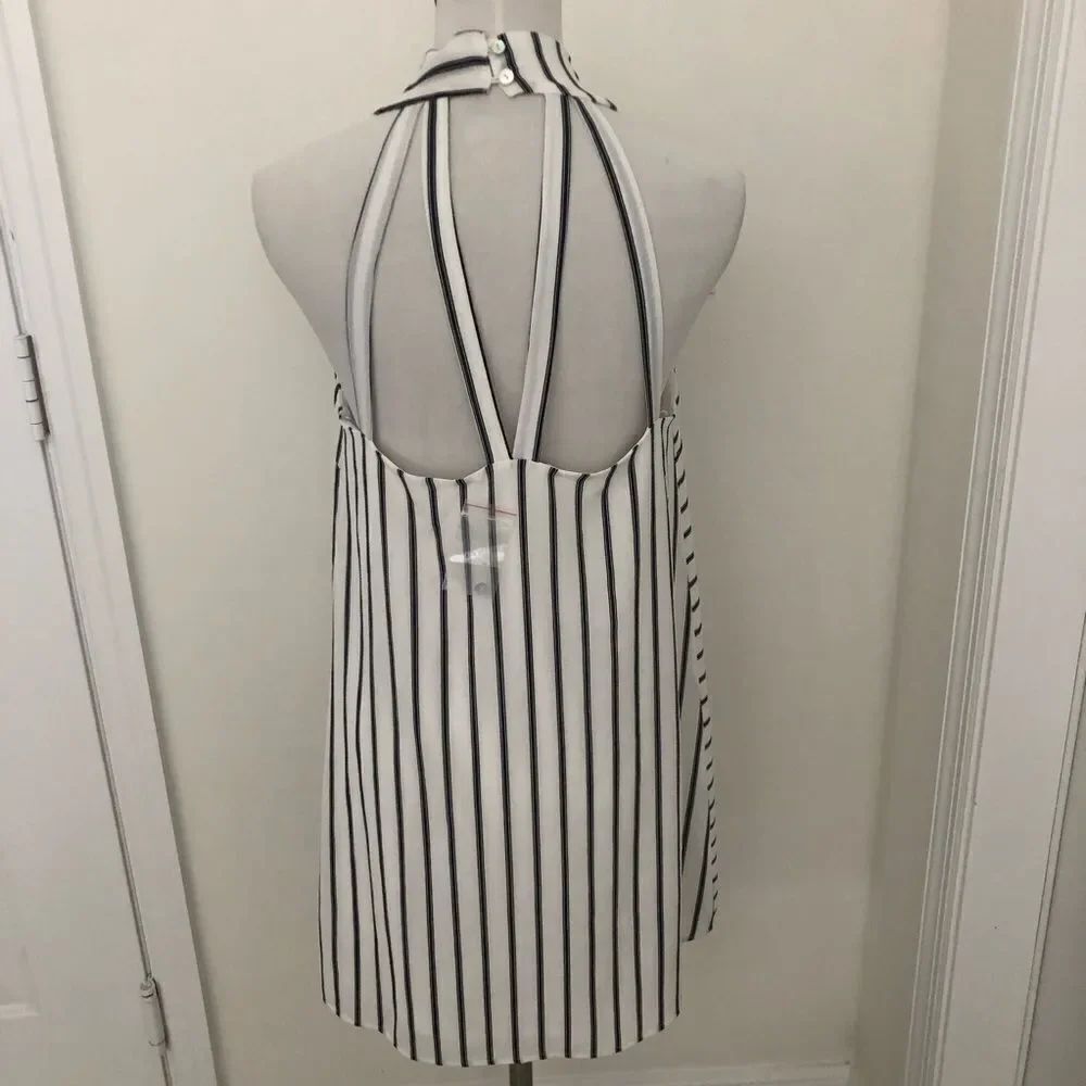 HYFVE striped flowy A line mini dress S - Picture 4 of 9